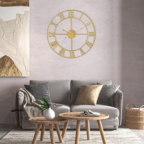 Large Wall Clock Silent Non