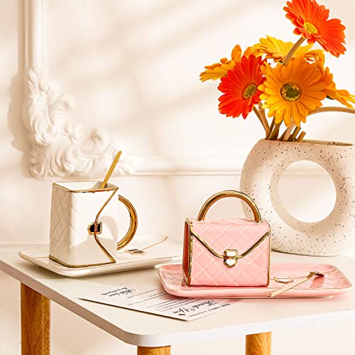 2 Sets Coffee Mug Elegant Handbag Shaped Cup