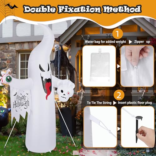 Halloween Inflatable Ghost Decoration (8FT casper the ghost)