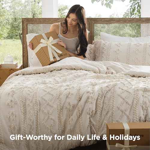 Tufted Boho Comforter Set King Size