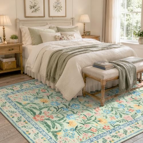 Machine Washable 5x7 Area Rug