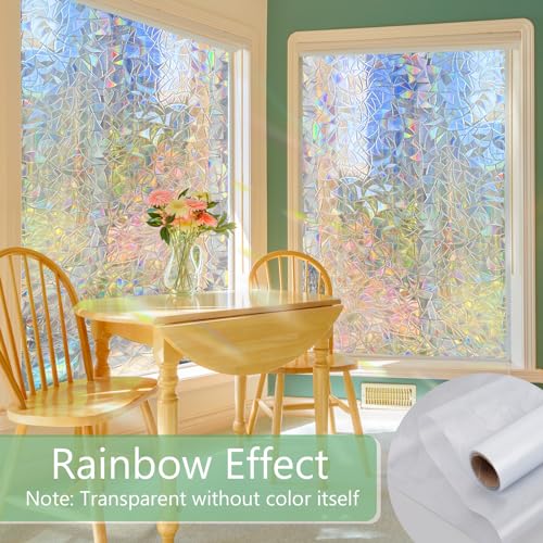 Window Privacy Film Static Cling (321.46 Sq Ft)