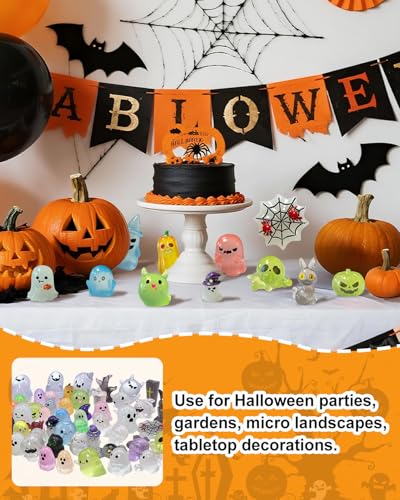 72Pcs Halloween Mini Resin Animals Figures (72 Count)