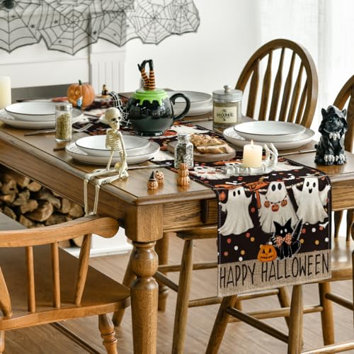 210 GSM Halloween Table Runner Home Party Decor 13x48 Inch