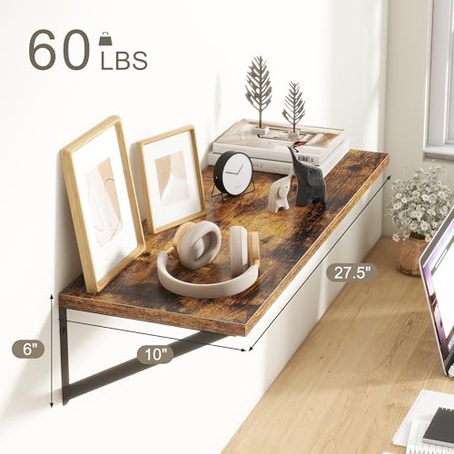 27.5" W x10 D Floating Shelves (2 Count)