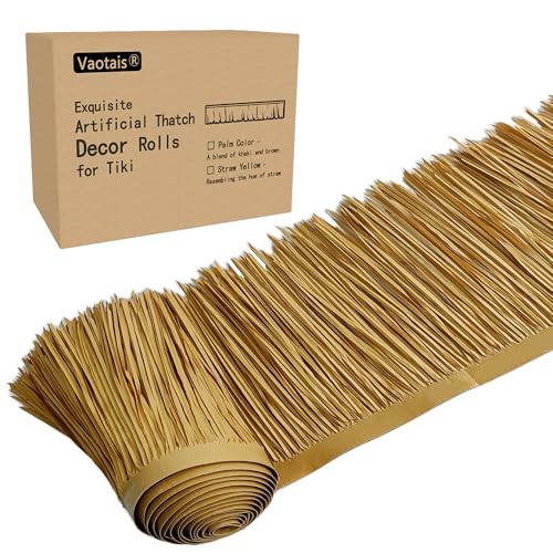 Premium Mexican Style Artificial Palm Thatch Roof Rolls. 5 Lengths