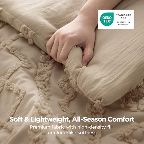 Tufted Boho Comforter Set Full Size
