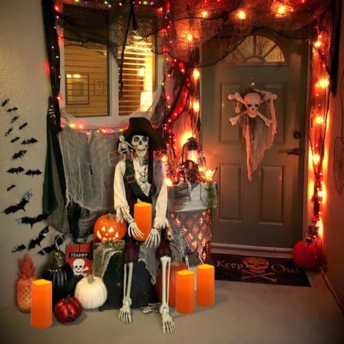 8" x 4" Large Outdoor Flameless Candles (2 Count)