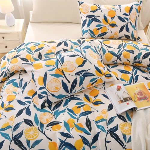 Lemon Blossom Bed in a Bag King 7 Pieces