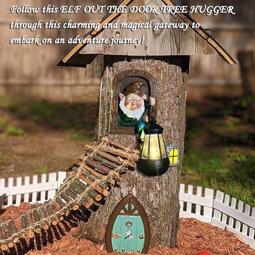 Fairy Garden Statues Gnomes Solar Lantern