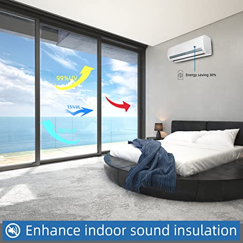 One Way Window Privacy Film with Tools (43.05 Sq Ft)