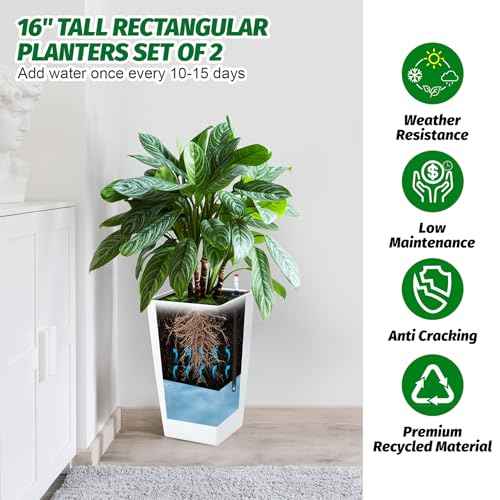 16 in Tall Planters Set of 2 (2 Count)