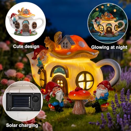 Solar Fairy Garden House Lights