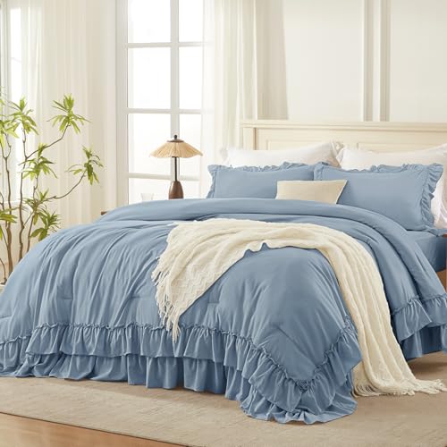 Ruffle Oversized Queen Comforter Set