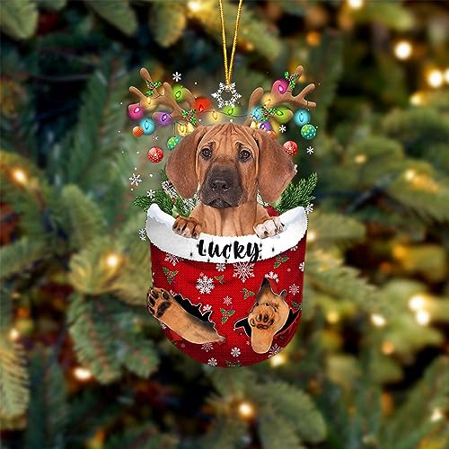 Rhodesian Ridgeback Dog Christmas Ornament