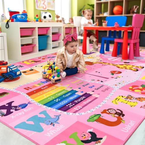BENRON 4x6 Playroom Rug Washable