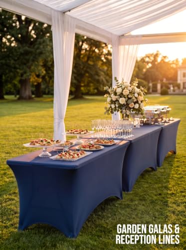 Bulk 10 Pack 6Ft Tablecloths for Hotels (10 Count)