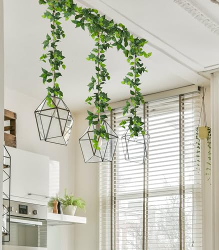 3Pc Fake Vines Artificial Ivy Garland Silk Pothos Leaf Plant 6.3Ft (18.9 Foot)