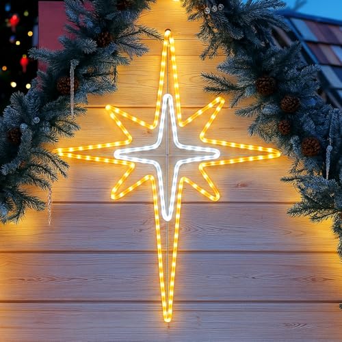 28" Christmas Bethlehem Star Outdoor Light Decor