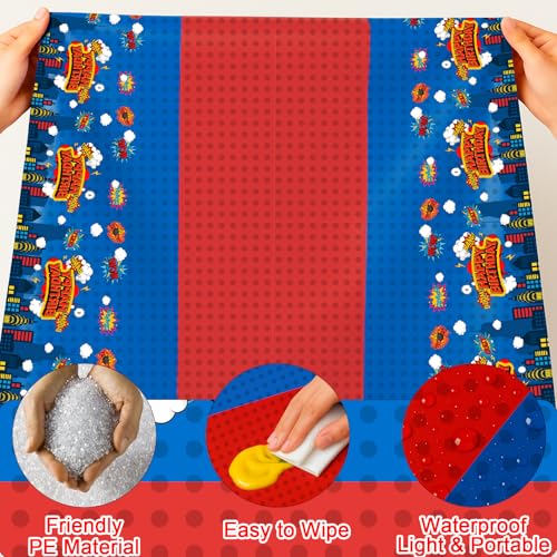 3 Piece Party Tablecloth Rectangle Table Covers for Birthday Party Decorations (3 Count)