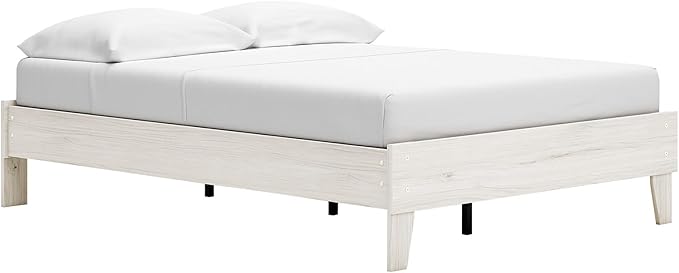 Signature Design by Ashley Socalle Casual Platform Bed, Full, Natural Beige