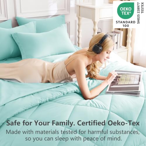 Full Size Comforter Sets Spa Blue