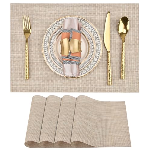 Beige Placemats Set of 4 (4 Count)