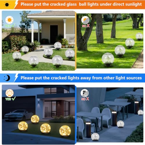 12 Pack 3.9" Solar Garden Lights Outdoor Waterproof