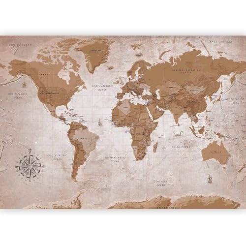 Wall Mural World Map 135x101 in (7 Count)
