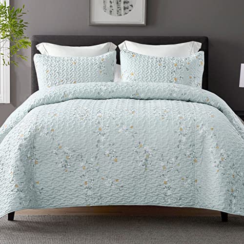 Reversible Boho Quilts Queen Size Aqua (3 Count)