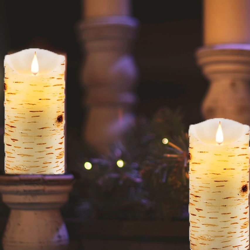 Flameless Battery Operated LED Candles 3D Wick Remote Control 24 (2 Count)