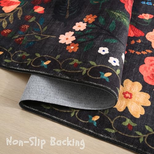 Round Area Rug 4ft Washable