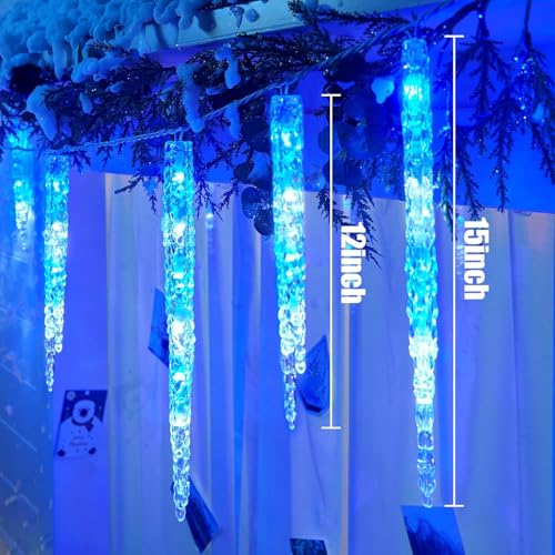 Icicle Lights for Outside with Remote (100 Count)