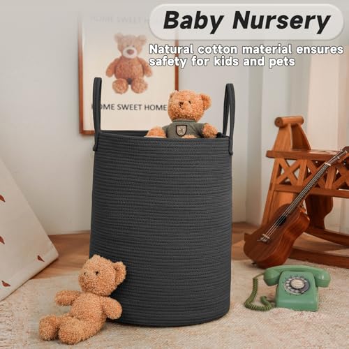 80L Cotton Rope Laundry Basket Hamper