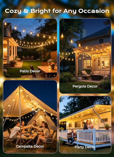 202FT Solar String Lights Outdoor Waterproof (202 Foot)