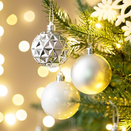 50ct Christmas Tree Decorations Ball Ornaments 2 Inches (50 Count)