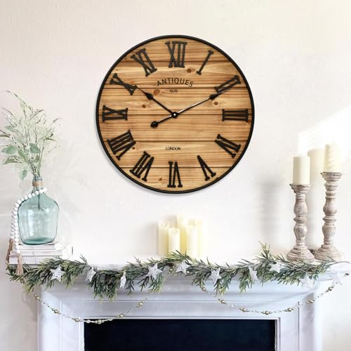 24 Inch Farmhouse Wall Clock