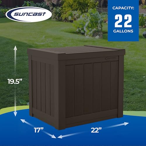 22 Gal Small Outdoor Storage Deck Box