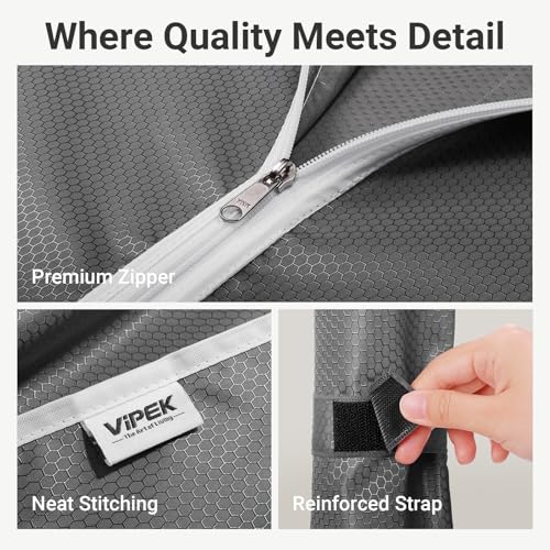 V7C Portable Closet for Hanging Clothes Heavy Duty Rack with Cover