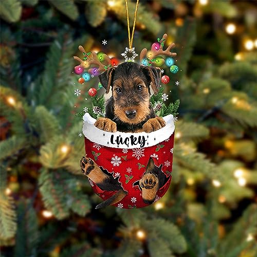 Airedale Terrier Dog Christmas Ornament