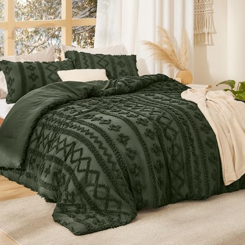 Tufted Boho Comforter Set California King