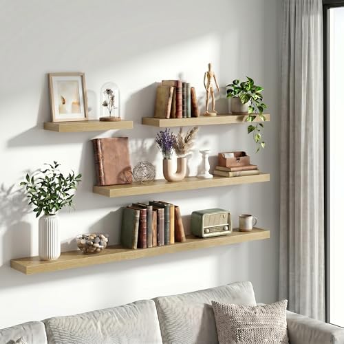 12 Inch Floating Shelves Wall Mounted for Display (2 Count)