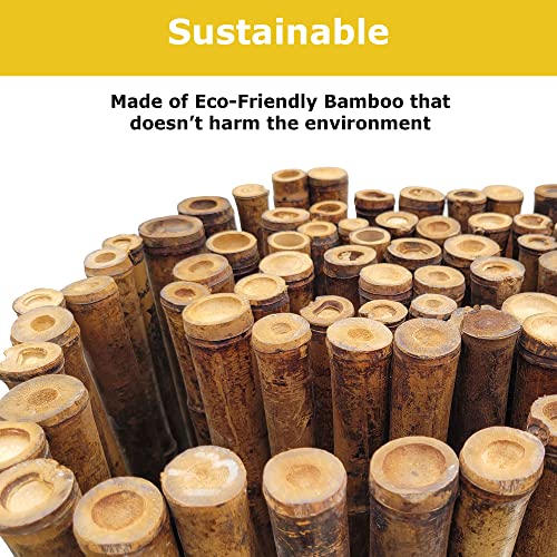 Caramel Brown Bamboo Fencing Panel Roll (48 Sq Ft)
