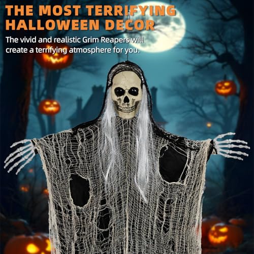 3PCS Scary Hanging Ghosts (3 Count)