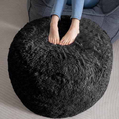 Round Stuffed Pouf Ottoman