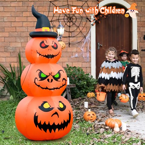 6 FT Halloween Inflatable Pumpkins Outdoor Yard Decorations (6FT Pumpkins)