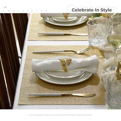 Gold Placemats Set of 12 (12 Count)