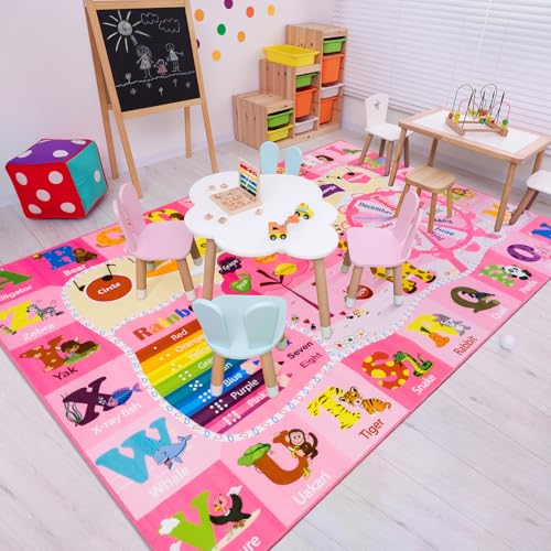 BENRON 5x7 Playroom Rug for Kids Washable