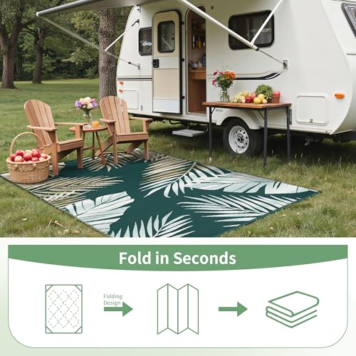 Outdoor Rug Waterproof Plastic Rugs for Patio (54 Sq Ft)