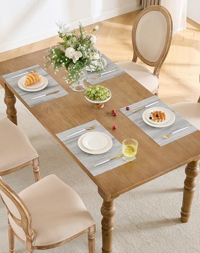 Lightsteel Black Placemats Set of 8 (8 Count)